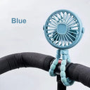 Must Have Portable Clip Fan USB Rechargeable Stroller Fan 360 Rotate Outdoor