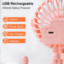 Must Have Portable Clip Fan USB Rechargeable Stroller Fan 360 Rotate Outdoor