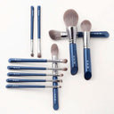 MyDestiny Azure Blue Makeup Brush Set Luxurious Fiber Blend