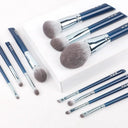MyDestiny Azure Blue Makeup Brush Set Luxurious Fiber Blend