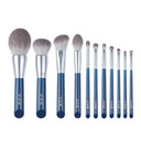 MyDestiny Azure Blue Makeup Brush Set Luxurious Fiber Blend