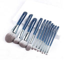 MyDestiny Azure Blue Makeup Brush Set Luxurious Fiber Blend