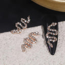 Mystical Serpent Gemstone Nail Art Kit Exquisite Design High Quality