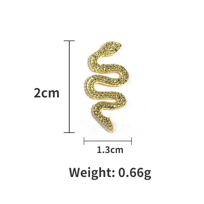 Mystical Serpent Gemstone Nail Art Kit Exquisite Design