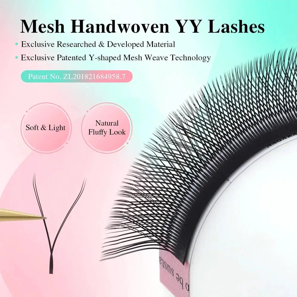 Nagaraku YY Mesh Y Shape Premium Mink Lash Extensions 4D Soft Light Eyelashes