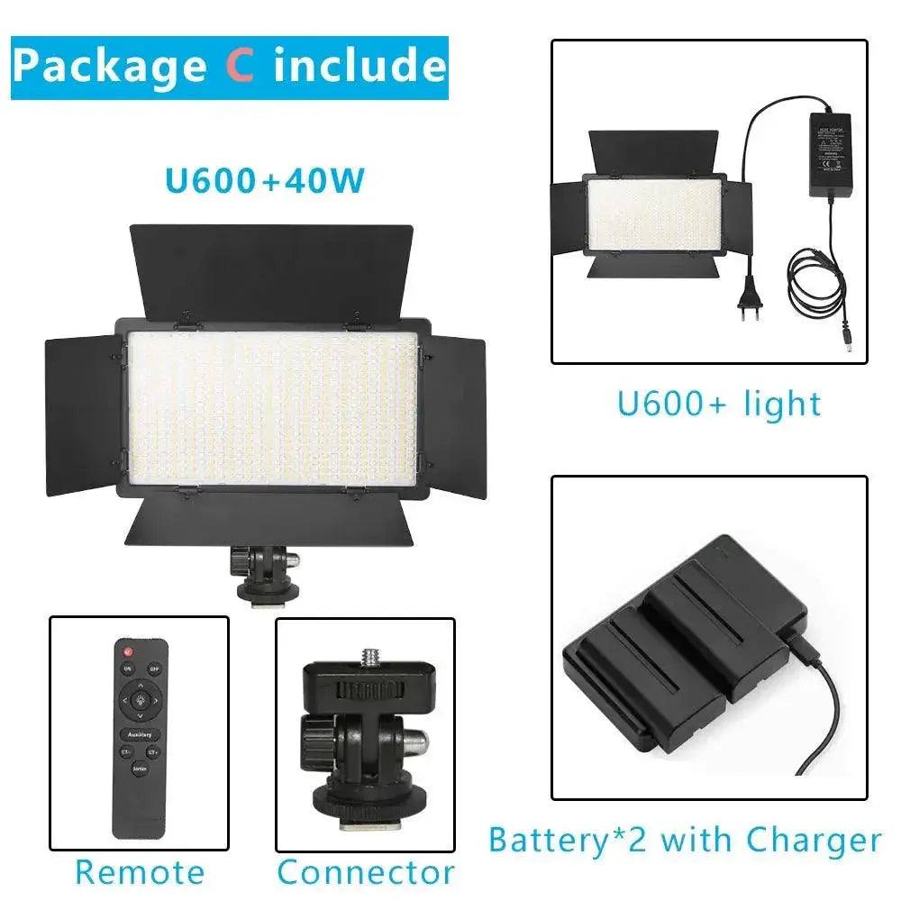 Nagnahz LED Video Light Bi Color Studio Lamp Professional - OurLum.com