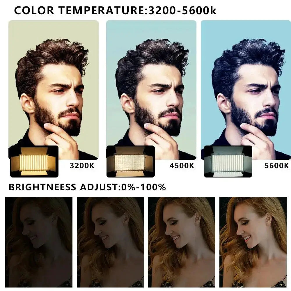 Nagnahz LED Video Light Bi Color Studio Lamp Professional - OurLum.com
