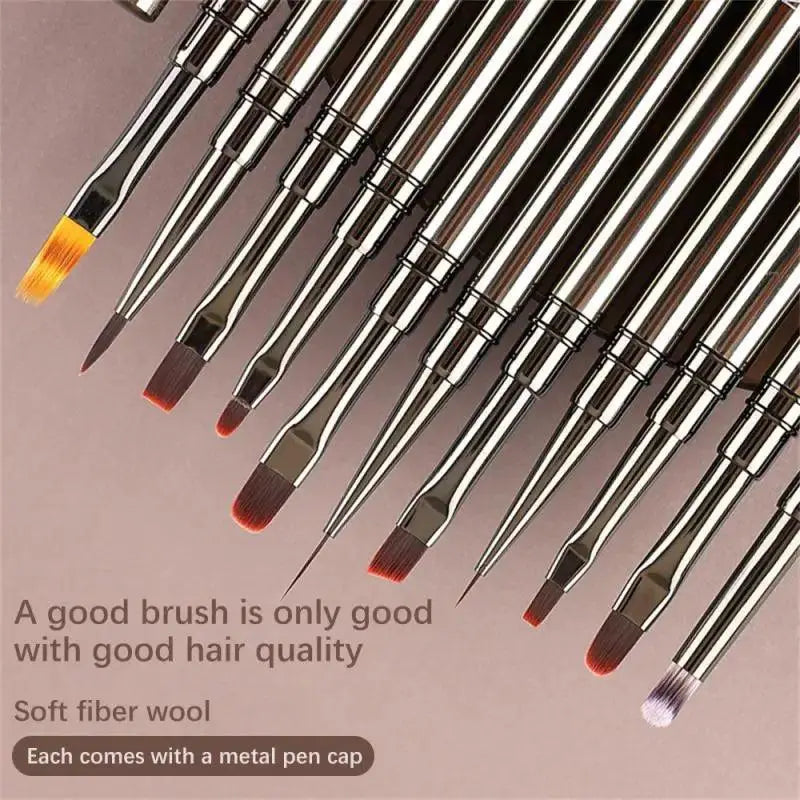 Nail Art Brush Set 12 Piece Designs for Stunning Results