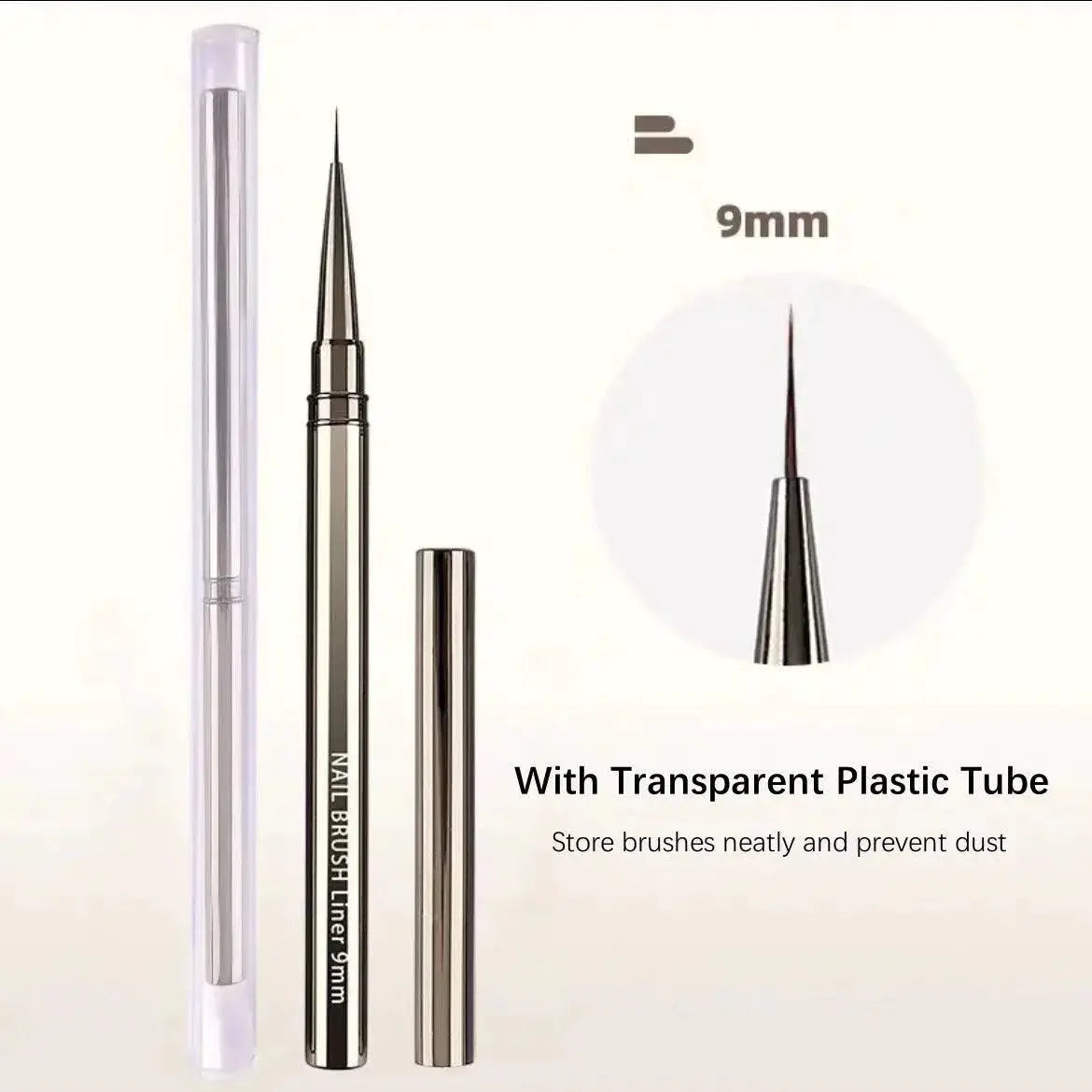 Nail Art Brush Set With Metal Handles For Stunning Manicures
