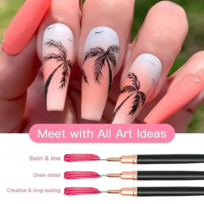 Nail Art Brushes Set Create Intricate Manicure Designs Easy