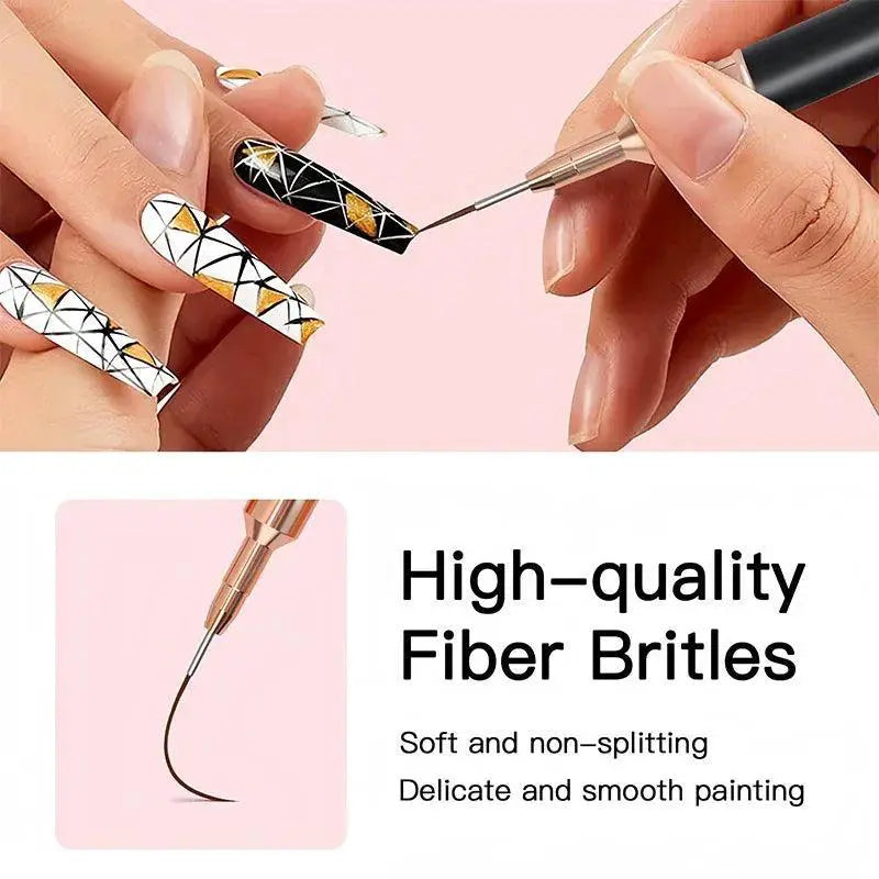 Nail Art Brushes Set Create Intricate Manicure Designs Easy