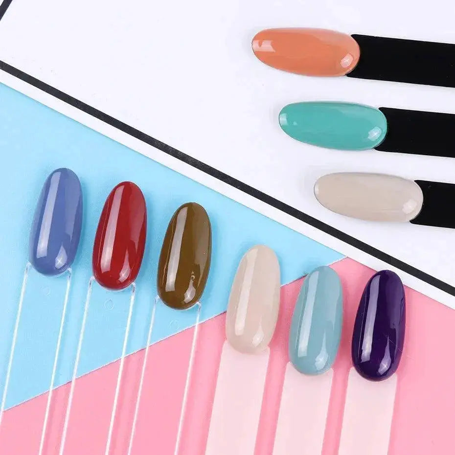 Nail Art Display Set With 50 Clear Nail Tips For Art