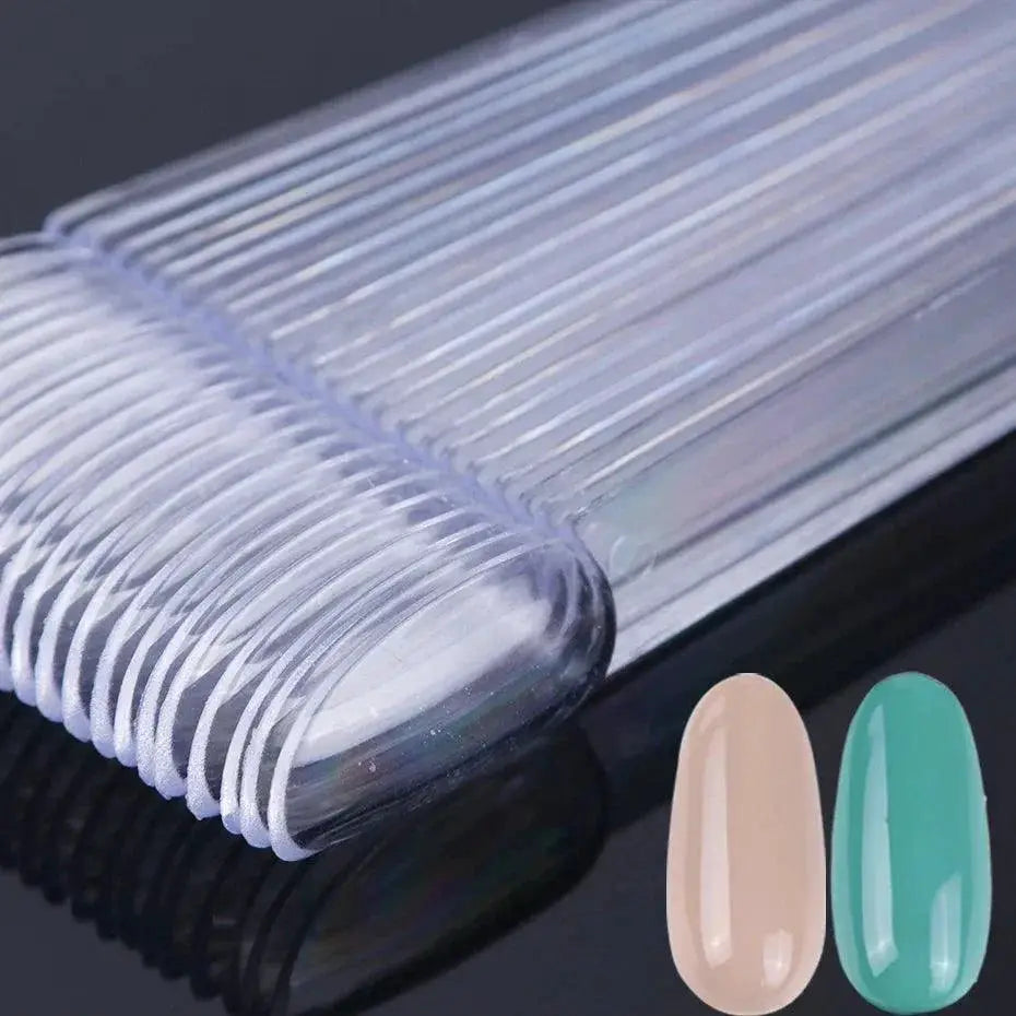 Nail Art Display Set With 50 Clear Nail Tips For Art