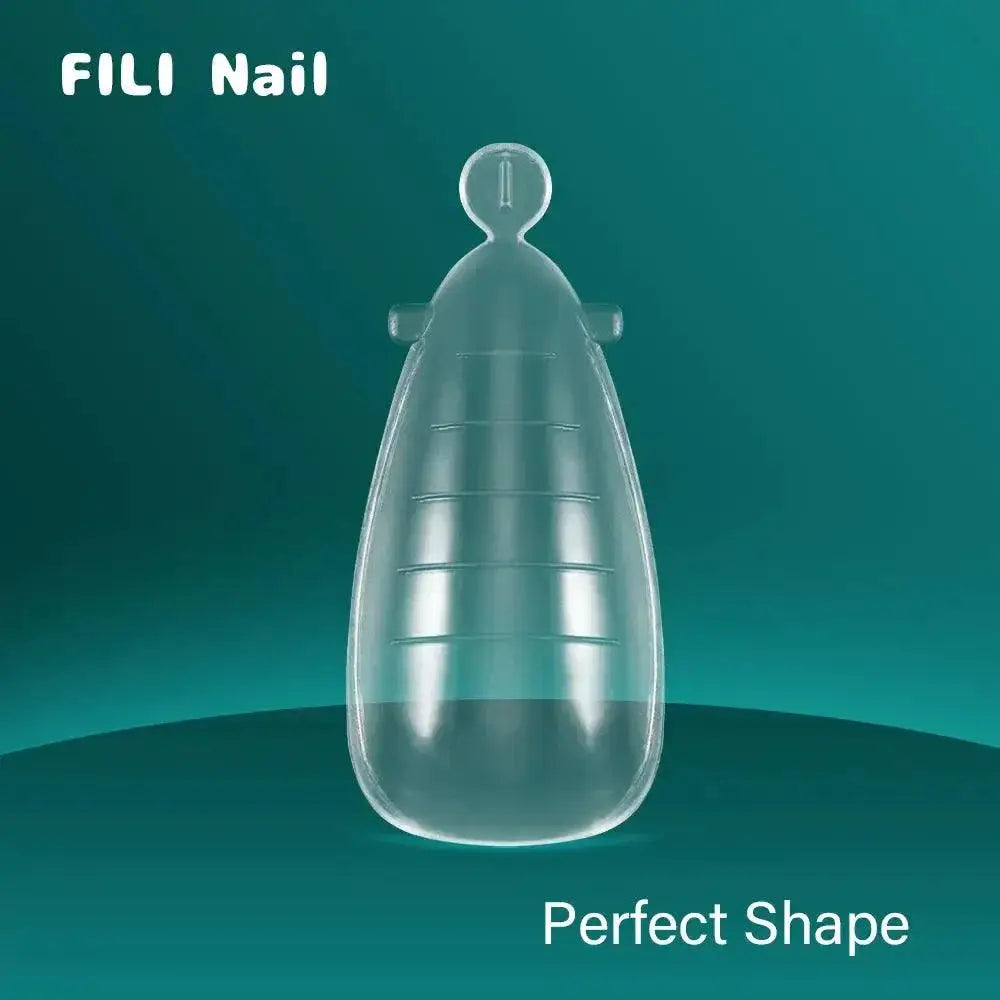 Nail Art Extension Kit Stylish Dual Form Molds Gel Clips