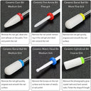 Nail Art Pro Tool Set: Professional Ceramic Drill Bits Kit