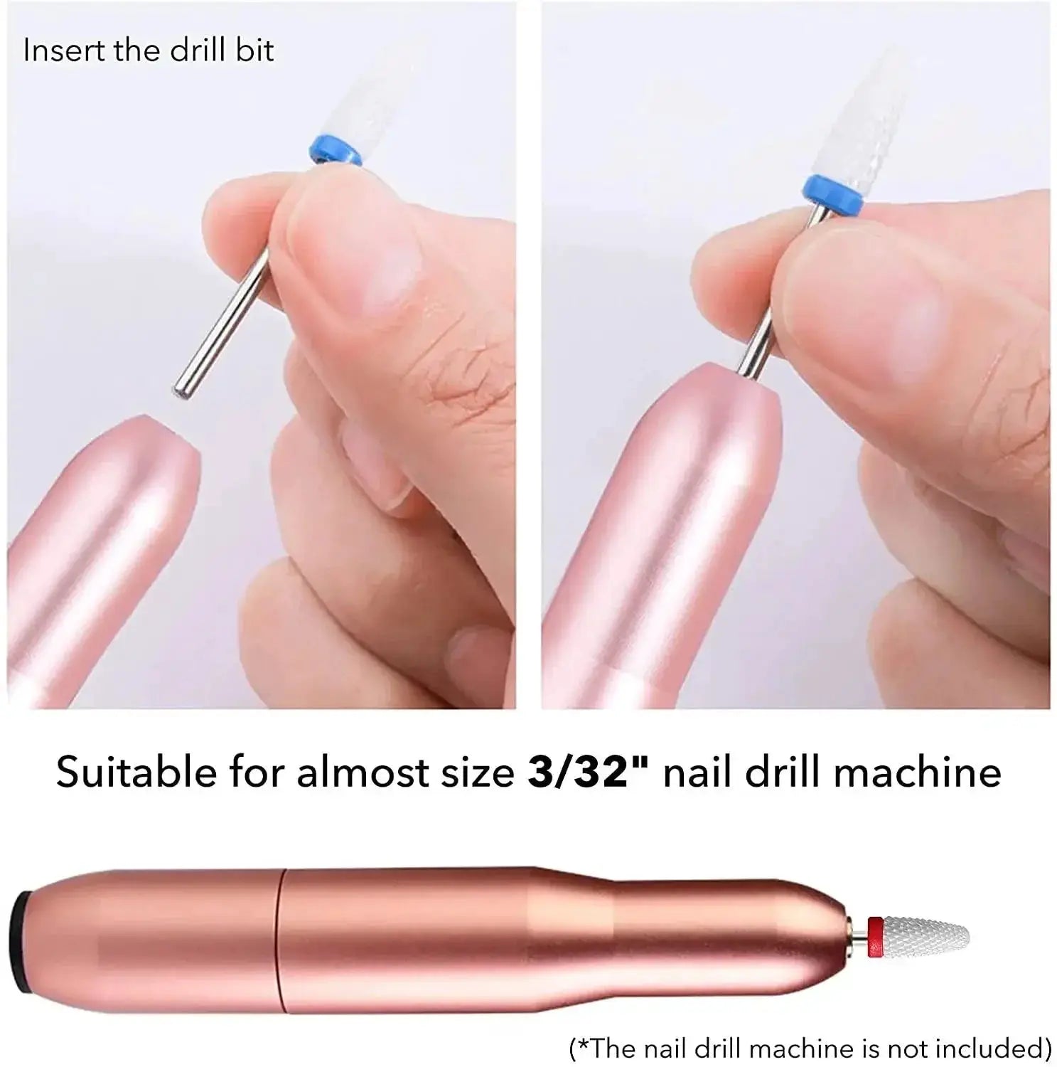 Nail Art Pro Tool Set Professional Ceramic Drill Bits Kit