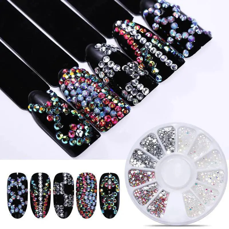 Nail Art Rhinestone Gem Set Jewelry Kit for Manicures