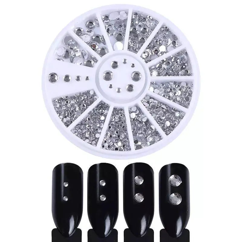 Nail Art Rhinestone Gem Set Jewelry Kit for Manicures