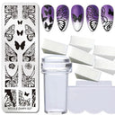 Easy Halloween Nail Art Plate For Home Nails