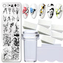 Easy Halloween Nail Art Plate For Home Nails