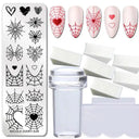 Easy Halloween Nail Art Plate For Home Nails