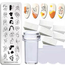 Easy Halloween Nail Art Plate For Home Nails