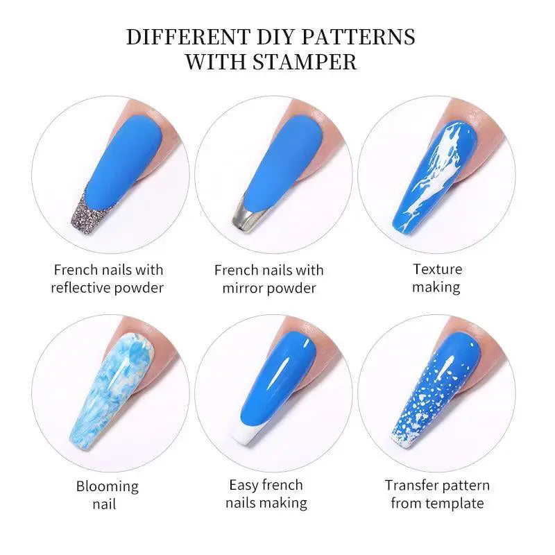 Nail Art Stamping Plate Set Halloween Maple Leaf Designs