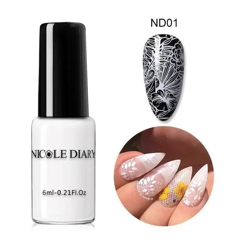 Nail Art Stamping Polish 13 Vibrant Colors For DIY Designs
