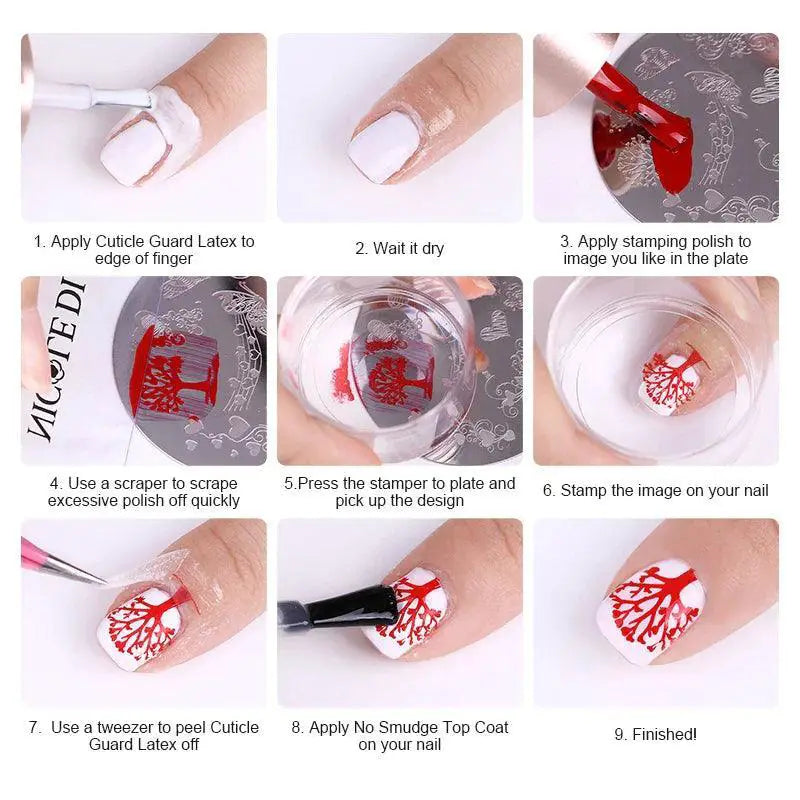 Nail Art Stamping Polish 13 Vibrant Colors For DIY Designs