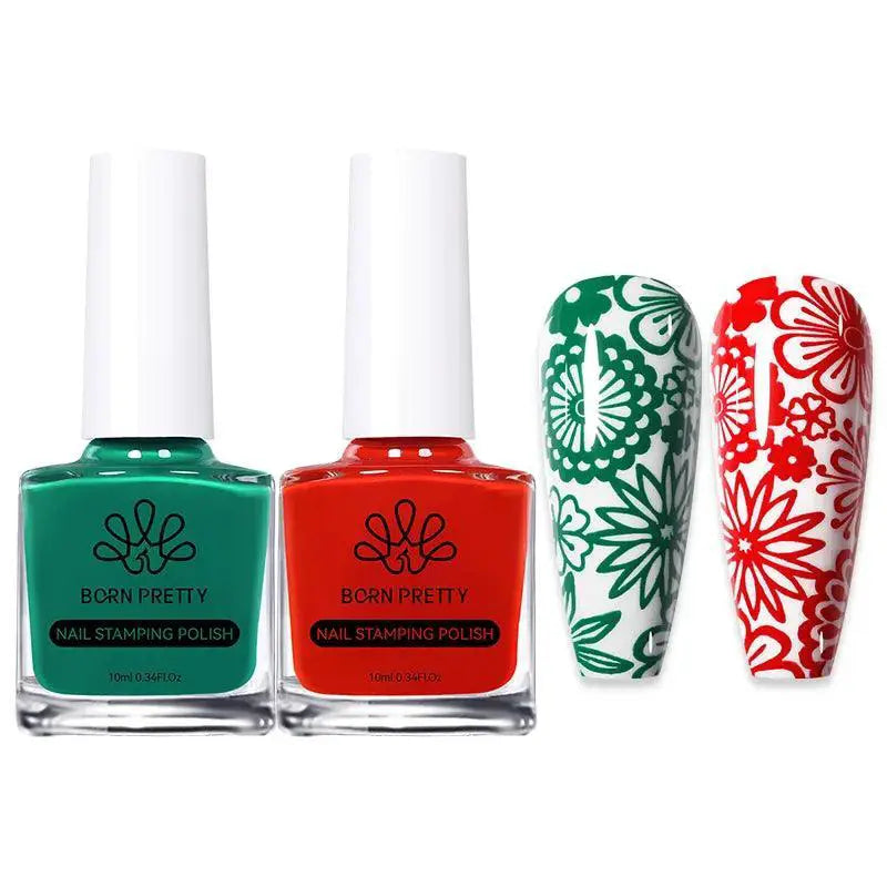 Nail Art Stamping Polish Set With Gold And Silver Accents — product view 16