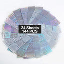 Nail Art Stencil Stickers Set for Precision Nail Decoration