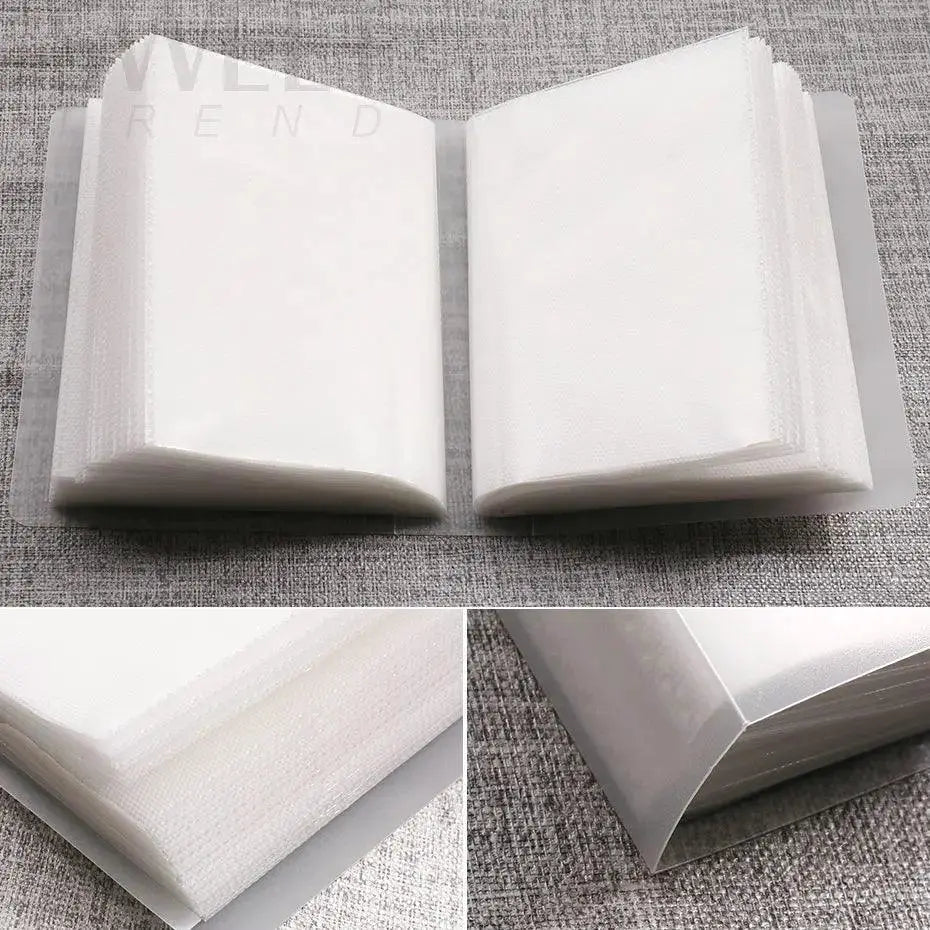 Nail Art Stickers Storage Book With Shelf Clear Cover
