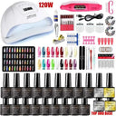 Nail Care Kit for Home Manicure UV Lamp
