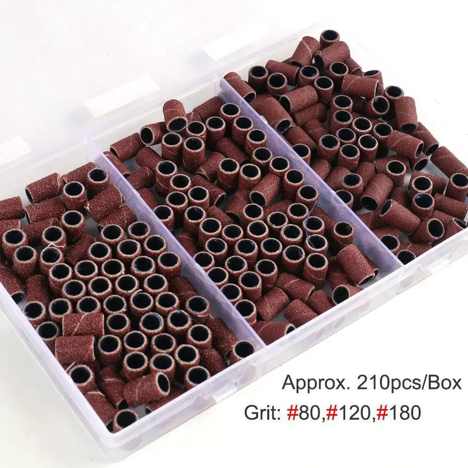 Nail Care Essentials Set Sanding Bands And Drill Bits Kit