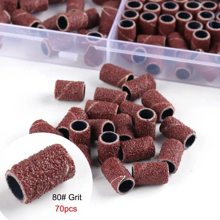 Nail Care Essentials Set Sanding Bands And Drill Bits Kit