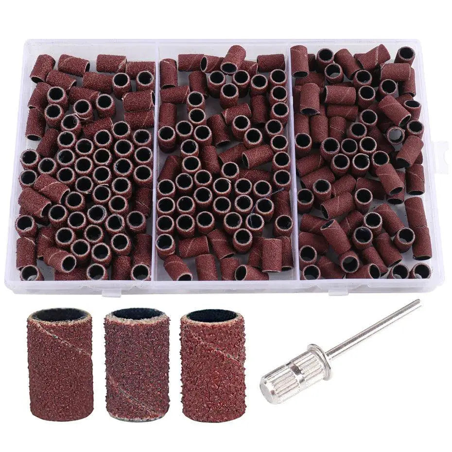 Nail Care Essentials Set Sanding Bands And Drill Bits Kit