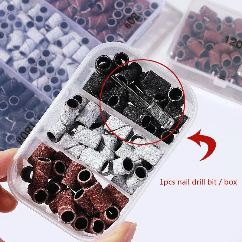 Nail Care Pro Sanding Bands Professional Electric Drill Set