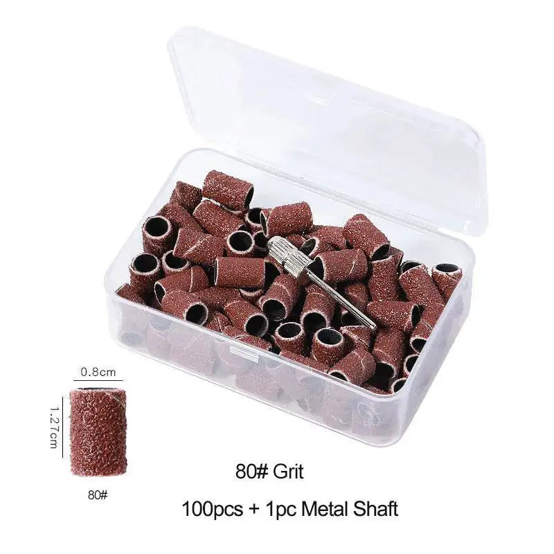 Nail Care Pro Sanding Bands Professional Electric Drill Set