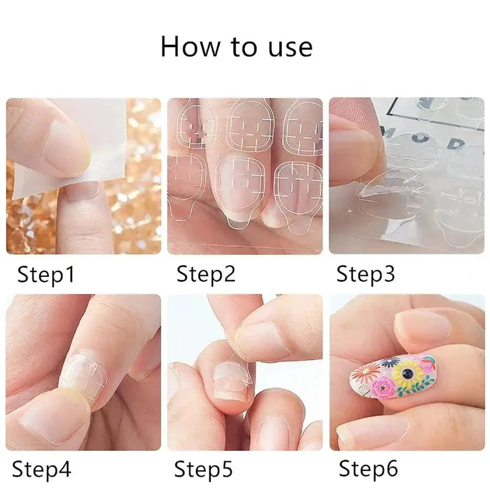 Nail Jelly Glue Double Sided Adhesive Tape For Nail Art
