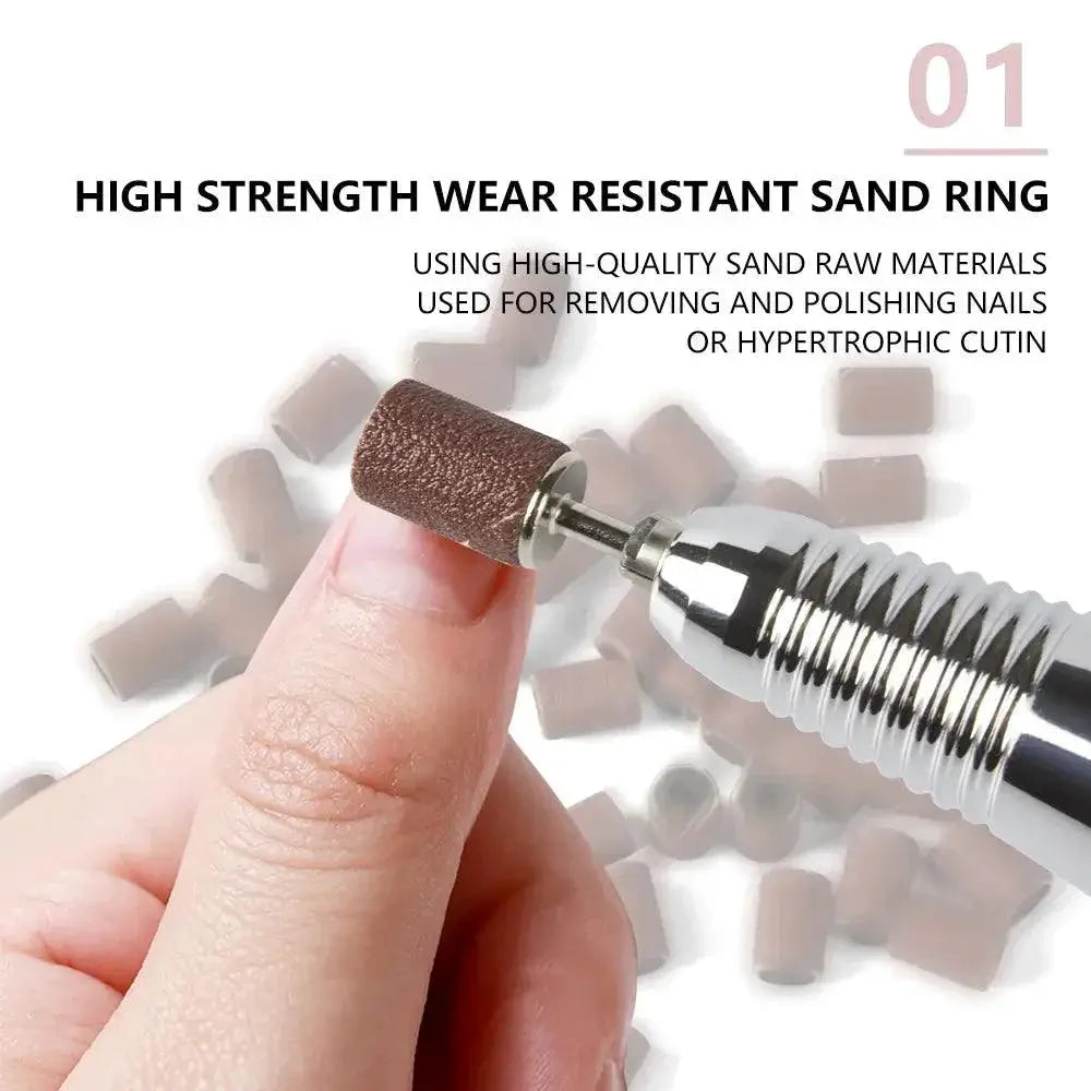 Nail Sanding Bands Kit for Acrylic Gel Removal and Care