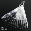 Nail Swatches Set with Oval & Round Tips for Gel Polish