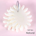 Nail Swatches Set with Oval & Round Tips for Gel Polish