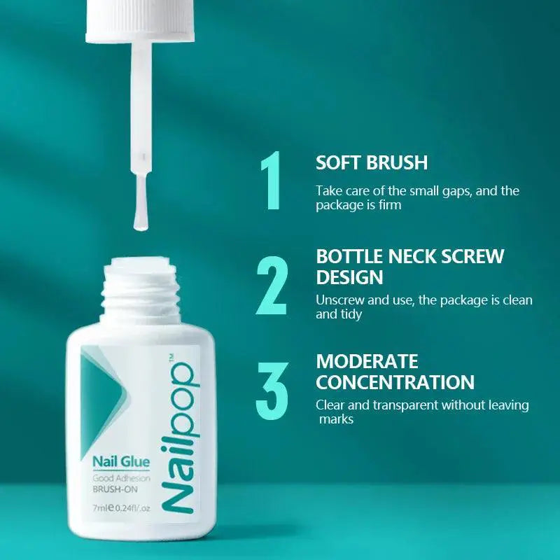 Nailpop Quick Dry Nail Glue Set For Stunning Nail Art