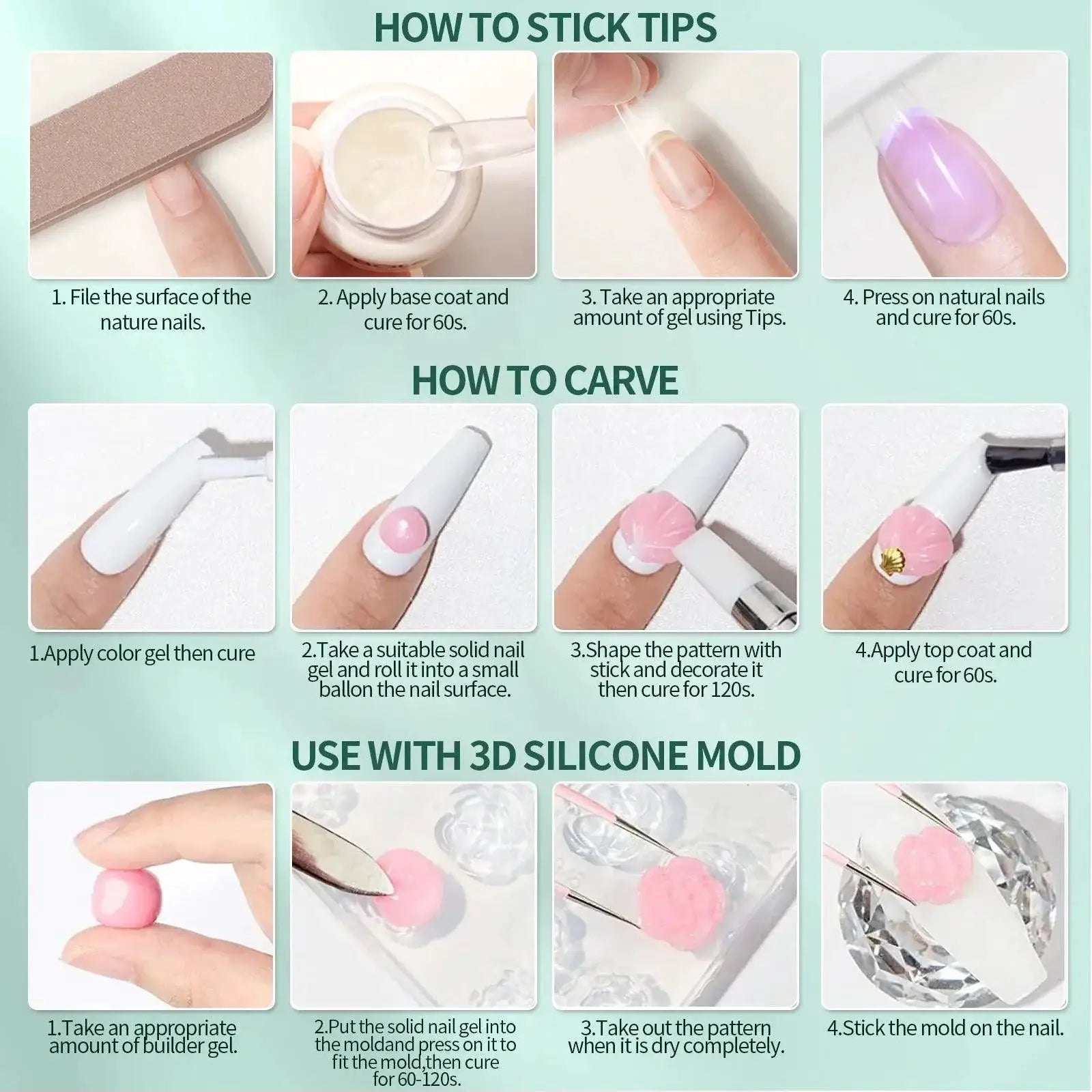 Nailpop Strong Adhesion Gel For Long Lasting Eco Nails