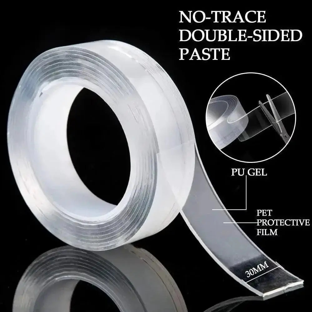 Nano Tape Adhesive Gel Sticker Reusable Waterproof Kitchen