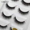 Natural 3D Mink Eyelashes Handmade False Lashes Makeup Set