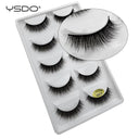 Natural 3D Mink Eyelashes Handmade False Lashes Makeup Set