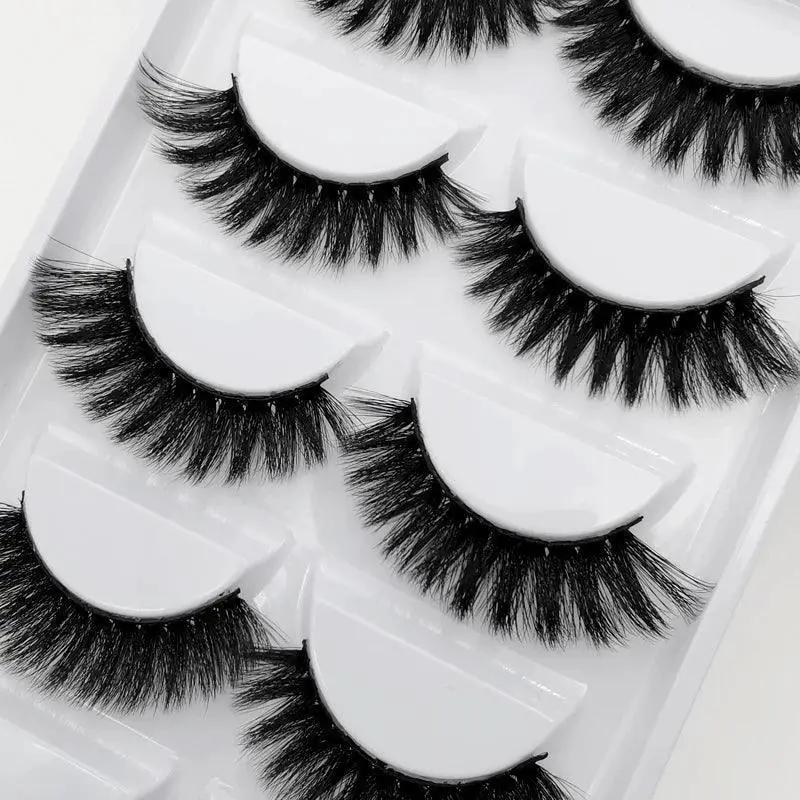 Natural Look False Eyelashes for Pros — 5 pairs- 1002