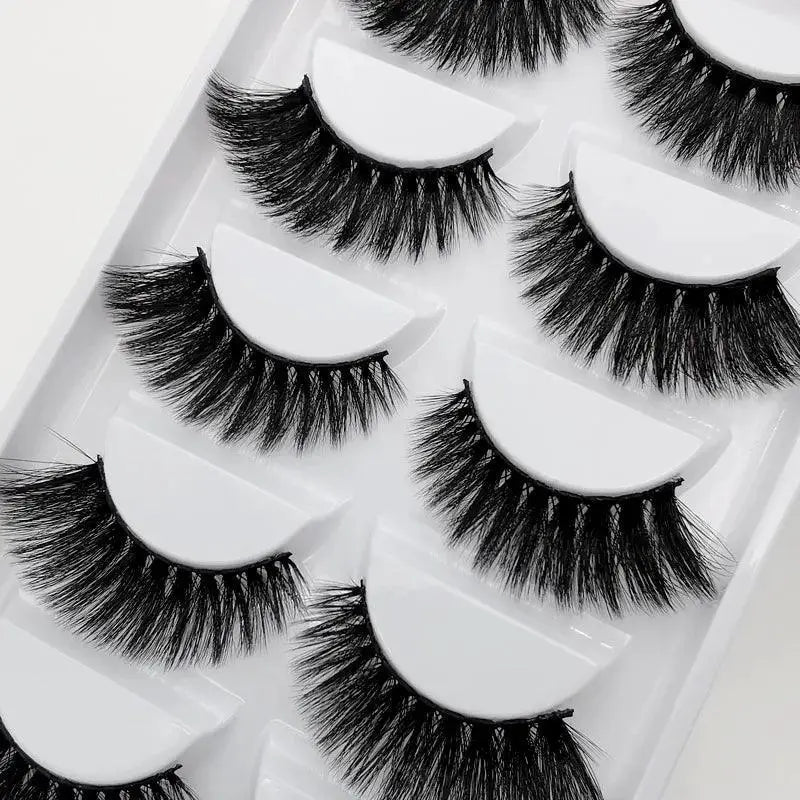 Natural Look False Eyelashes for Pros — 5 pairs- G502J