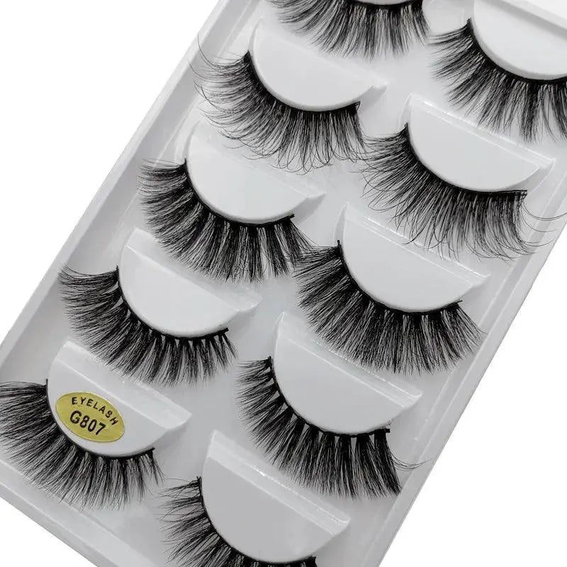 Natural Look False Eyelashes for Pros — 5 pairs- G800J